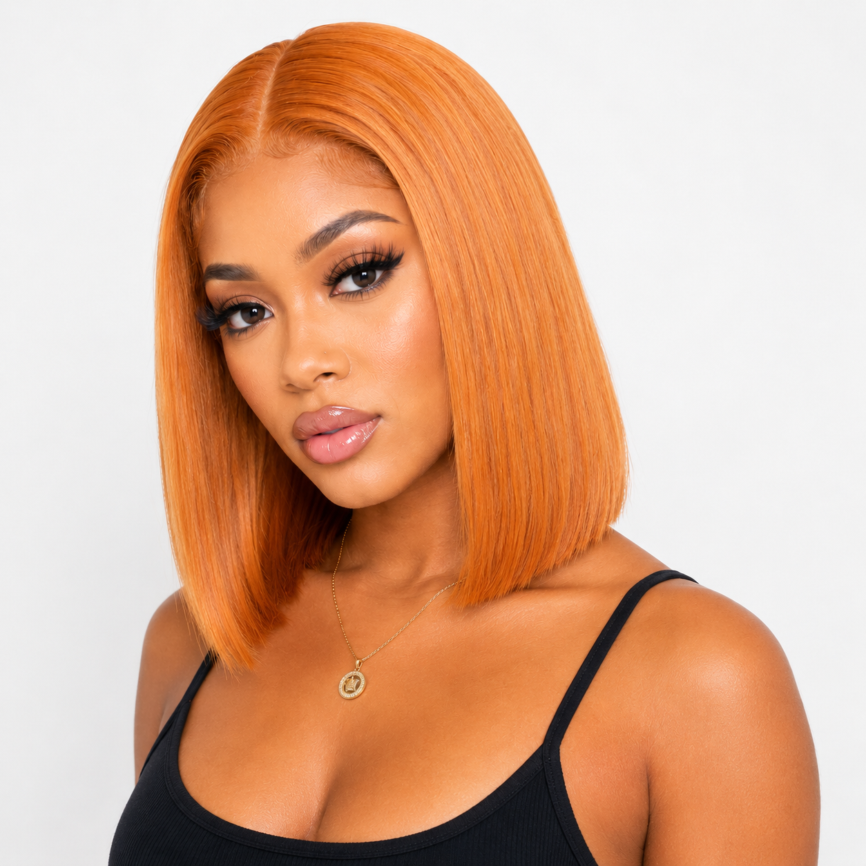 Cinnamon 13x4 Transparent Lace Front Bob Wig