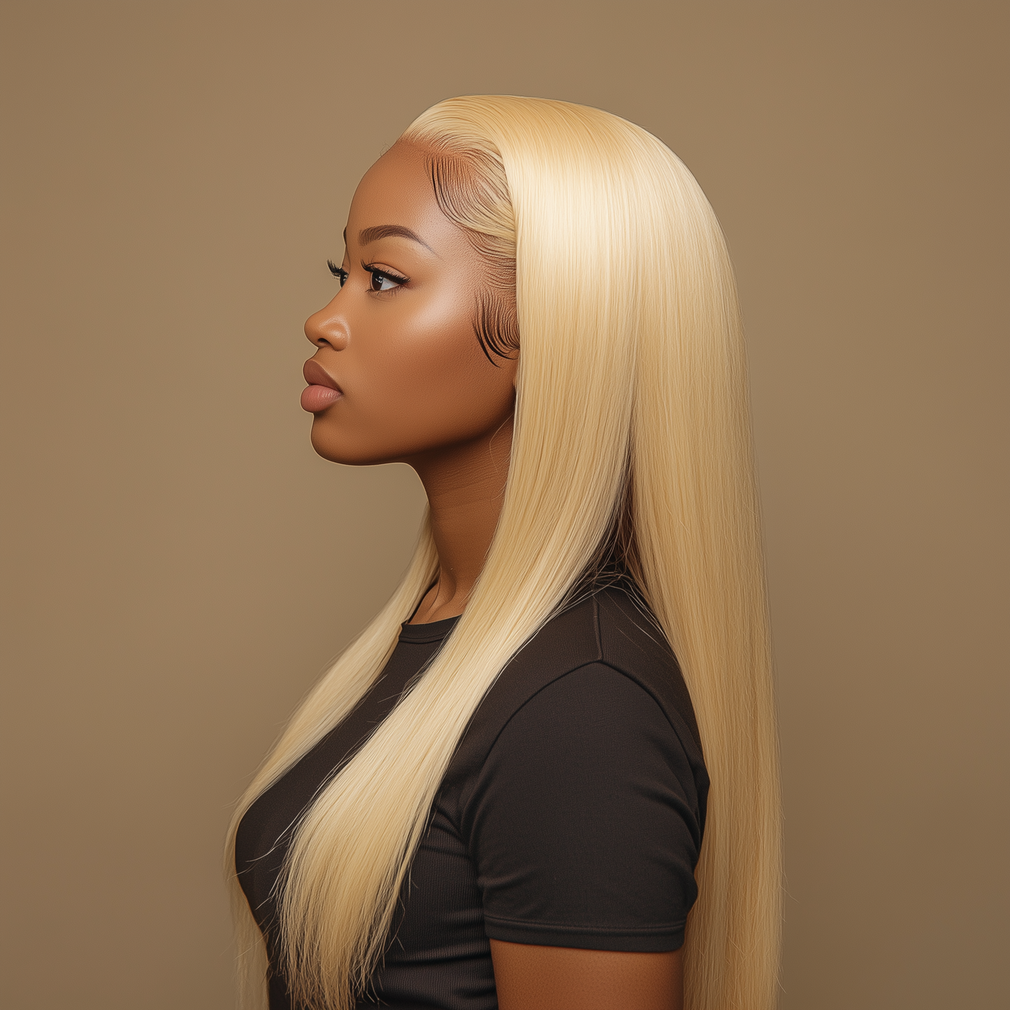 Blonde Straight 13x4 Transparent Lace Front Wig